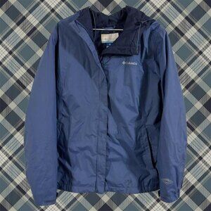 Columbia Omni-Tech blue windbreaker jacket womens size XL